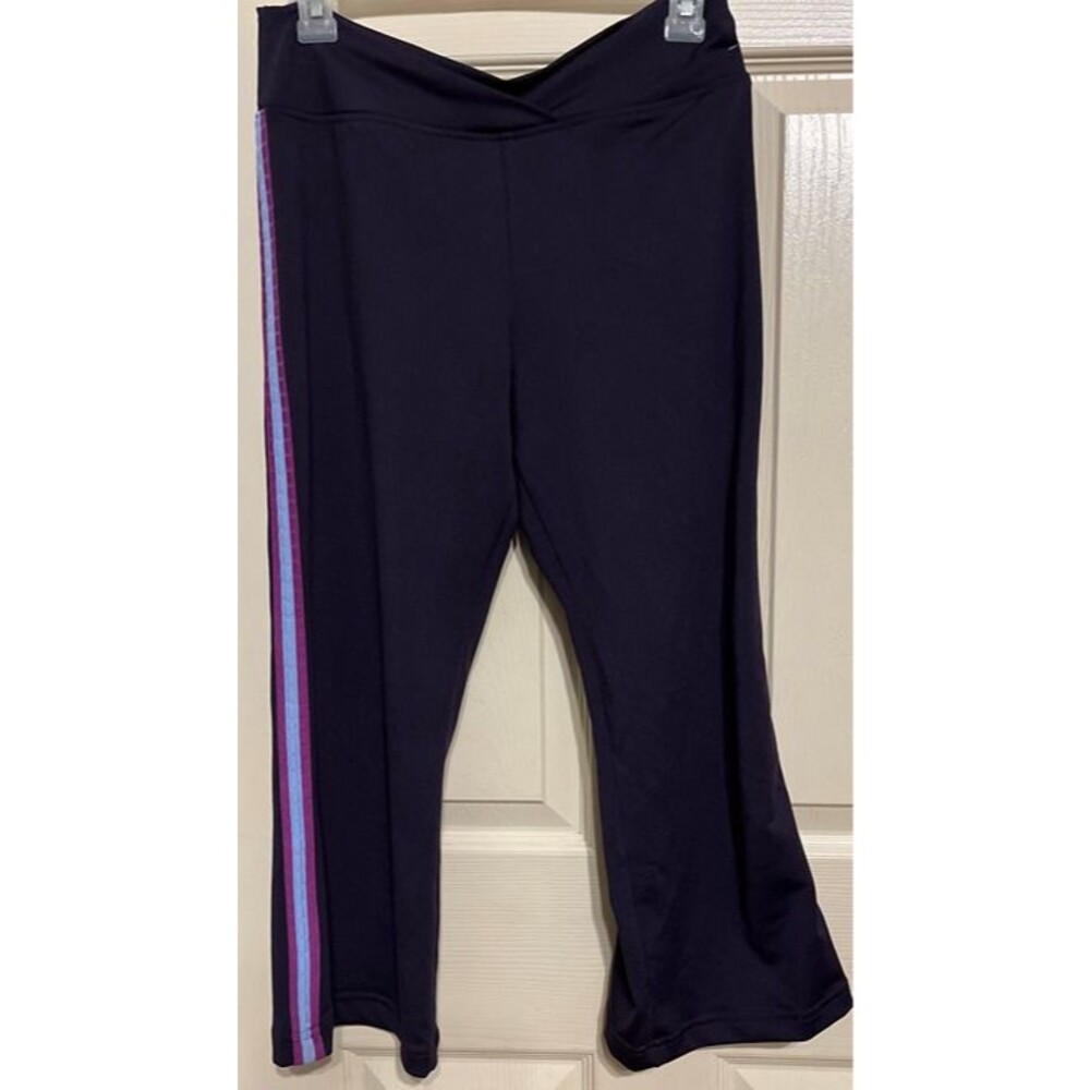 Vintage Y2K Mossimo Crossover Flare Yoga Pants Retro Track Side Stripe USA Sz S